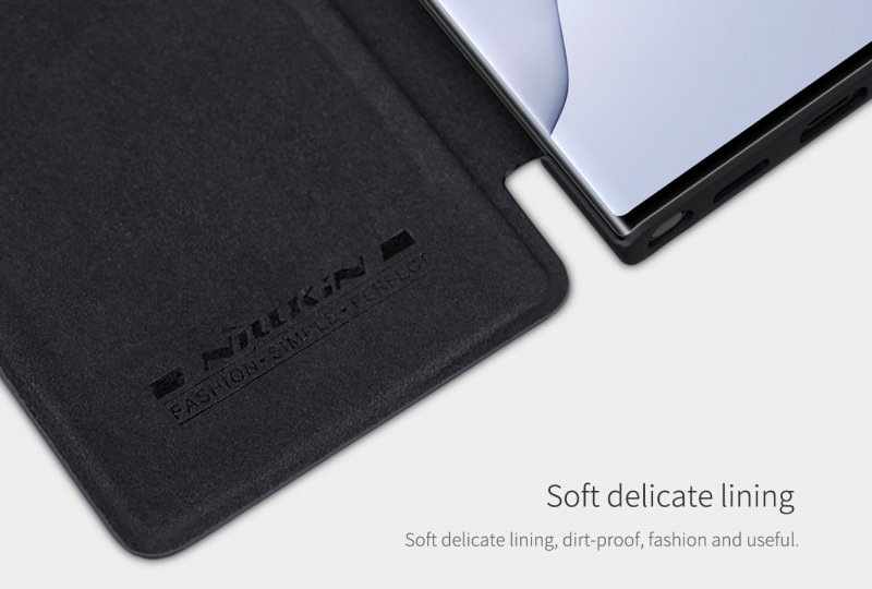 Bao Da Samsung Galaxy Note 20 Ultra Hiệu Nillkin Qin Chính Hãng được làm bằng da và nhựa cao cấp polycarbonate khá mỏng nhưng có độ bền cao, cực kỳ sang trọng khi gắn cho chiếc điện thoại của bạn.